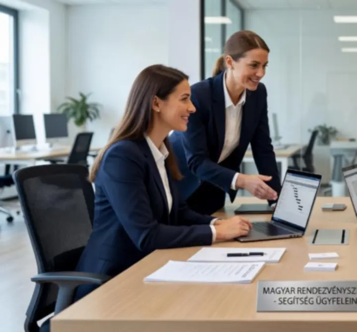 Dunaevents csapat támogatást nyújt egy esemény szervezésében